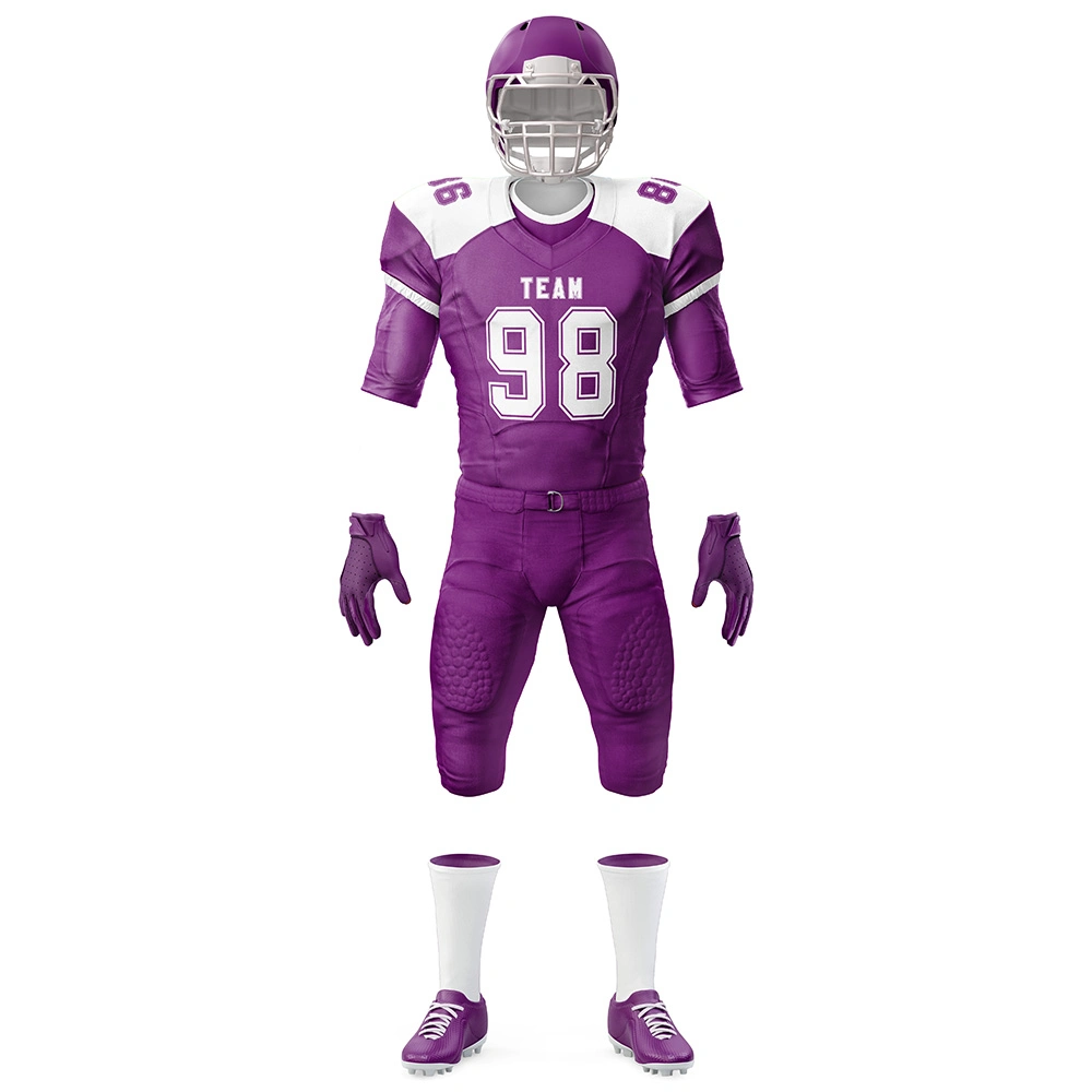 Customized Logo Quick Dry American Football Uniforms Football Sports Set Wears High Quality Soccer Uniforms at Wholesale