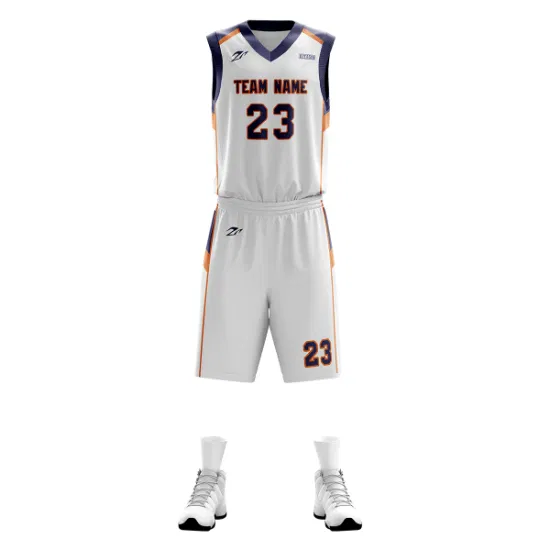 Benutzerdefiniertes, preiswertes, hochwertiges, sublimiertes Basketball-Trikot-Set, leeres Design, Basketball-Uniform