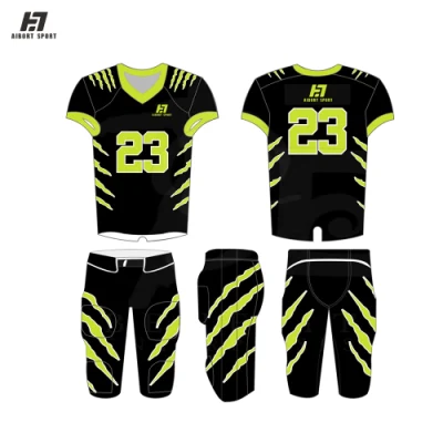 Aibort 2022 Custom Design American Football Uniform Set Sport Anzug Männer Sublimation Atmungsaktive Fußball Uniform