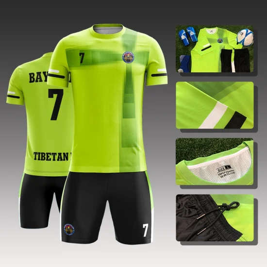 Neueste Design-Club-Team-Trikots Großhandel mit individuellem Logo, professionelle sublimierte Fußballuniform