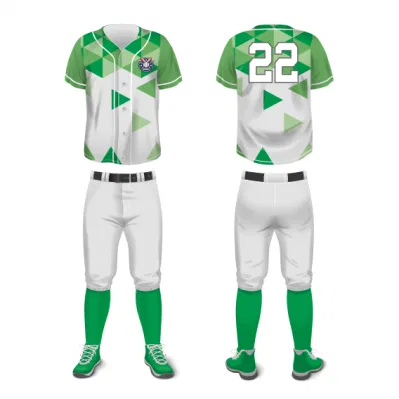 Großhandel Baseball-Uniform, 100 % Polyester, Softball-Bekleidung, Shorts und Tops