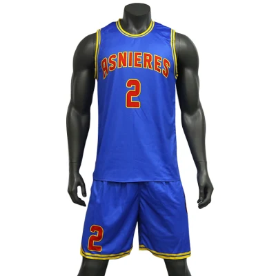 Heiße Verkäufe sublimiert bedrucktes Basketballtrikot, wendbare Mesh-Basketballuniform