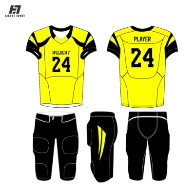 2022 Sublimation maßgeschneiderte American-Football-Trikots, American-Football-Uniformen / Fußballuniform