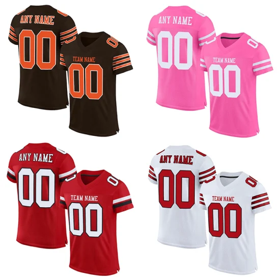 Benutzerdefinierte American Football Wear Sublimation Design Mesh Jugend American Football Uniformen für Team-Sets